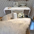 Decor(11.8 59.0 Inch) Faux Fur Table Runner, White Fur Table Runner for Christmas Winter Decor, Luxury Soft Table