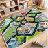 Kids Car Rug, Carpet Playmat for Toy Cars and Train, Road Traffic Play Mat with Non-Slip Backing, Ideal Gift for