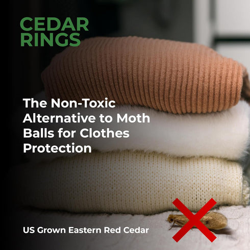 Cedar Rings for Clothes Storage – 30 Fresh Cedar Rings to Protect Your Clothes from Damage