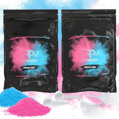 Black-out Gender Reveal Powder- 1 lb Pink & 1 lb Blue Powder