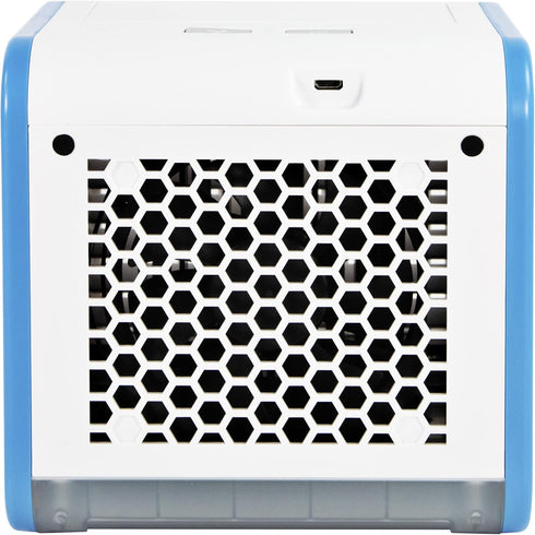 Comfort Zone CZAC10BL Mini Portable Air Conditioner, 3-Speed Personal Evaporative Cooler with Top-Fill Water Tank, Blue