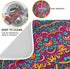 Boho Ethnic Dish Drying Mat - Bohemian Mandala Paisley Kitchen Countertop Mat, 16 x 18 Inch Absorbent