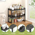 Countertop 1 Pack) DOLALIKE Expandable kitchen Organizer, Stackable Cabinet Shelf Organizers, Space Saving Spice Rack