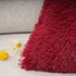 YOUR SMILE Pack of 2 Christmas Decorative New Luxury Series Merino Style Faux Fur Throw Pillow Case 18" x 18" (Burgundy
