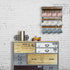 12 OROPY Coffee Mug Rack Wall Mounted, Rustic Wood Cups Rack with Hooks and Storage Shelf, for Home Kitchen Display