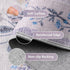 5x7 Purple Rug for Girls Room, Washable Boho Floral Area Rugs for Living Room, Cute Ultra-Thin Non Slip Indoor Girls