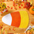 Corn Candy Shaped Bathroom Rug Non Slip Yellow White Halloween Bath Mat Washable Decorative Carpet for Autumn