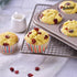 Muffin Cake Pan, 12-Cavity Non-Stick Cupcake Bakeware for Oven Baking (Champagne Gold)