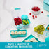 Sistema To Go Collection Bento Box Cube Plastic Lunch and Food Storage Container, 5.3 Cup, Multi-Compartment, Color