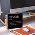 Inspirational Team Noun Wooden Box Sign, Team Definition Teamwork Sign for Office Home Farmhouse Desk Decor, Gifts