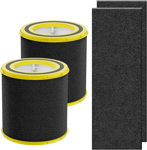 FLT4700 HEPA Filter M Replacement for G-Guardian AC4700, 2 HEPA + 4 Activated Carbon Filters (2+4)