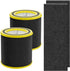 FLT4700 HEPA Filter M Replacement for G-Guardian AC4700, 2 HEPA + 4 Activated Carbon Filters (2+4)