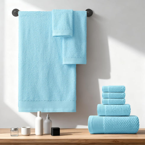 Set 8, 100% Set 2 2 4 REDKISS Luxury Bath Towel of Cotton Bathroom Towels with Bath Towels, Hand Towels, Washcloths
