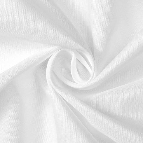 N&Y HOME Fabric Shower Curtain Liner, 48 x 72 inches, Water Repellent, White Spa Bathroom