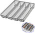 Fodofodo 4PCS Drawer Organizer for Kitchen,Utensil Mesh Drawer Organizer with Interlocking Arm for