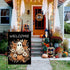 Welcome Fall Garden Flag Ghost Pumpkin 12×18 Inch Double Sided Burlap Flag for Outdoor Halloween Decor