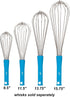 Ateco Professional Whisk, 13.75-Inch, Stainless Steel Tines, Non-Slip Handle