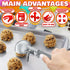 4 oz Ice Cream Scoop with Trigger Release #8, Stainless Steel Tool for Baking, Cookies, and Desserts, Easy-to-Clean
