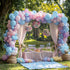 135pcs 18 12 10 5 Inch RUBFAC Light Baby Blue Balloons Different Sizes for Garland Arch, Latex Pastel Blue Balloon