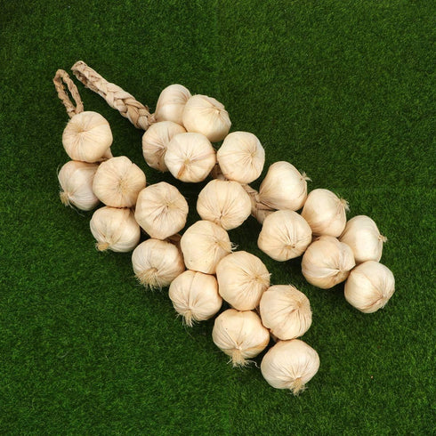 2 Pack SpeedDa Kitchen Garden Indoor Decor Artificial Garlic Strings for Home Office Decor