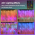 9.8 3.3 Color Changing Wishing Ball Curtain Lights, x FT RGB LED Fairy Light with Remote App Control, Music Sync Window