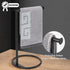 NearMoon Hand Towel Holder Stand, Thicken Metal L Shape Towel Rack for Bathroom Kitchen Vanity Countertop, Matte Black