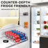 Set 2 Simple Houseware Soda Can Organizer and Dispenser for Refrigerator / Pantry, Clear