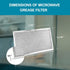 Frigidaire Microwave Grease Filter 5304464105, 5304509444, 5304478913, 4-Pack, 5-1/16 x 7-5/8 x 1/8 Inches