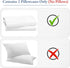 Heirloom 800 Thread Count 100% Cotton Sateen Pillowcases, 2 Pack, White, Fits Standard & Queen Size Pillows (Bright
