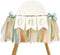 Sage Green One High Chair Banner - Simple 1st Birthday Party Decorations,First