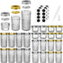 24 Pack 4 OZ 8, 8 OZ 8, 12 OZ 8 (4oz -8oz-12oz) SPANLA Mason Jars, Canning Jars With Regular Lids, Ideal for Jam