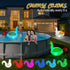 IP68 Decor(2) Floating Pool Lights, Inflatable Chicken Solar Pool Lights that Float, Waterproof Glow in the Dark Color
