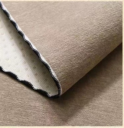 Microwave Oven Cover Dust Oil Proof Cotton Linen Waterproof Fabric Cloth Machine Protector Decorative Kitchen Appliance Cover 13.7x39.3 inches Flower - Khaki by YUZHANGHE
