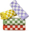 Jacquotha Wash Cloths Checkered 4 Pack 4 Colors - Cotton Washcloths for