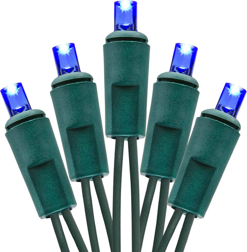 Holiday Essence Blue LED Mini Christmas Lights Set, 60 5mm Memorial Fourth