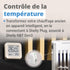 Shelly H&T Gen3 Smart Temperature & Humidity Sensor, Ivory | Wi-Fi & Bluetooth, Remote App Control, LCD Display, Free