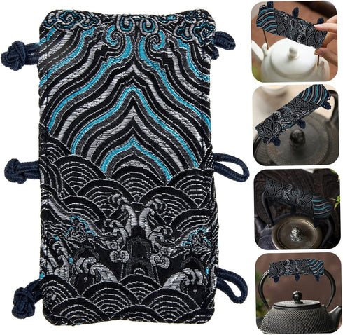 Teapot Handle Gloves, Pan Lid Holder, Anti-Scalding Cover, Tea Kettle Handle Mitts, Oven Refrigerator Handle Pad