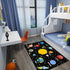 3'5' Planet Rug Space Adventure Theme Boys Bedroom Carpet Galaxy Floor Mat with Solar System Planets Galaxy Decor Kids