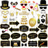 Konsait 80th Birthday Photo Booth Props, 48 Count Funny Party Props Kit for Man Woman 80th Birthday Decorations