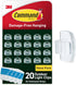 Command Outdoor Light Clips, 20 Clear Clips and 24 Command Strips, Damage-Free
