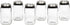 Adjustable Glass Spice Jars Set of 6 with Stainless Steel Lid for Minimalist Kitchen Pantry Storage Organization