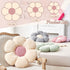 14.9" Kcvvcr Flower Throw Pillow, Soft White Shaped Floor Pillow for Home Decor, Cute Aesthetic Plush Decorative