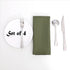 Randall Waffle Stripe Napkin Set of 4, Solid Washable for Holiday Dining, Wedding or Party, Sage