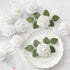 DerBlue 60pcs Artificial Roses Flowers - Real Looking Fake Roses with Stem & 10pcs Green Leaves for DIY Decorations