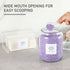 Glass Jars and Dryer Sheet Holder Set, Dispenser with Lids and Labels for Laundry Room Organization, Airtight Half