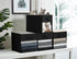 DECOMOMO Storage Baskets for Shelves - 13x15x13 Storage Cube Bins with Clear Window (Kallax / 4pcs, Black)