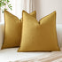 Pack 2 24 24 Inch OTOSTAR of Linen Solid Throw Pillow Covers x Boho Decorative Pillowcases Soft Accent Pillow Covers