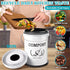 AOSION 1.0 Gallon Kitchen Compost Bin Counter, Indoor Composter Container with Lid and Charcoal Filters, White