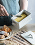 Countertop Zoeeker Butter Dish with Lid, Ceramic Butter Dish for Butter Holder Container Large Butter Keeper for East