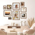 12x12 3x3 4x4 5x5 6x6 8x8 12''x12'' Axeman Floating Picture Frame - Solid Oak Wood Square Picture Frame, Double